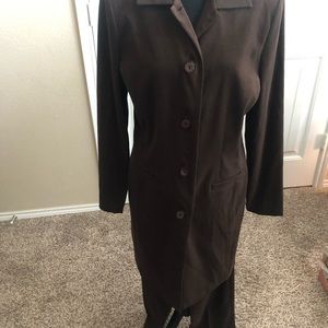 Chocolate brown pant suit